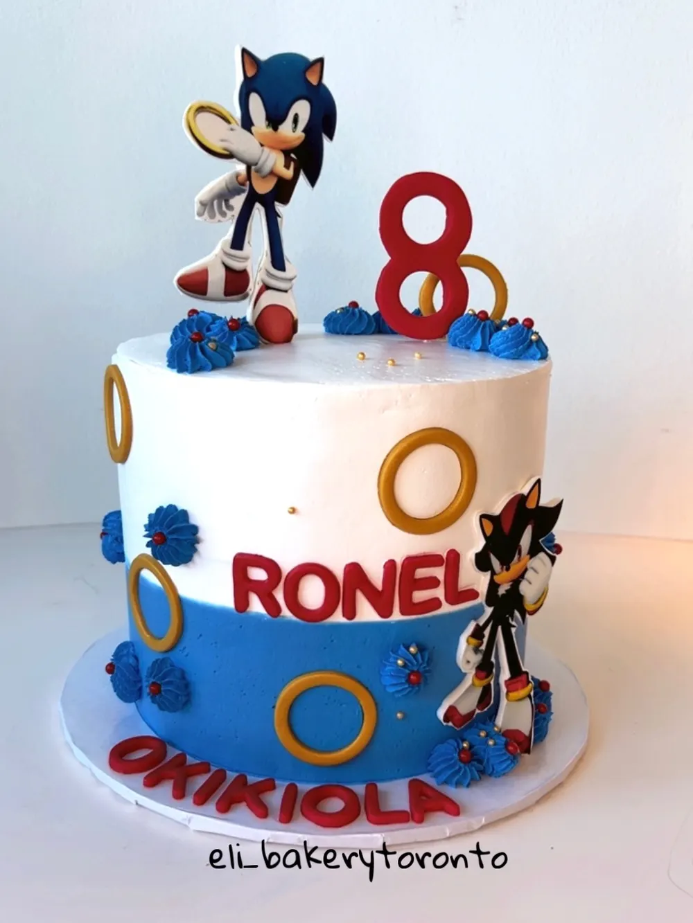 Sonic the Hedgehog cake by Eli Bakery Toronto