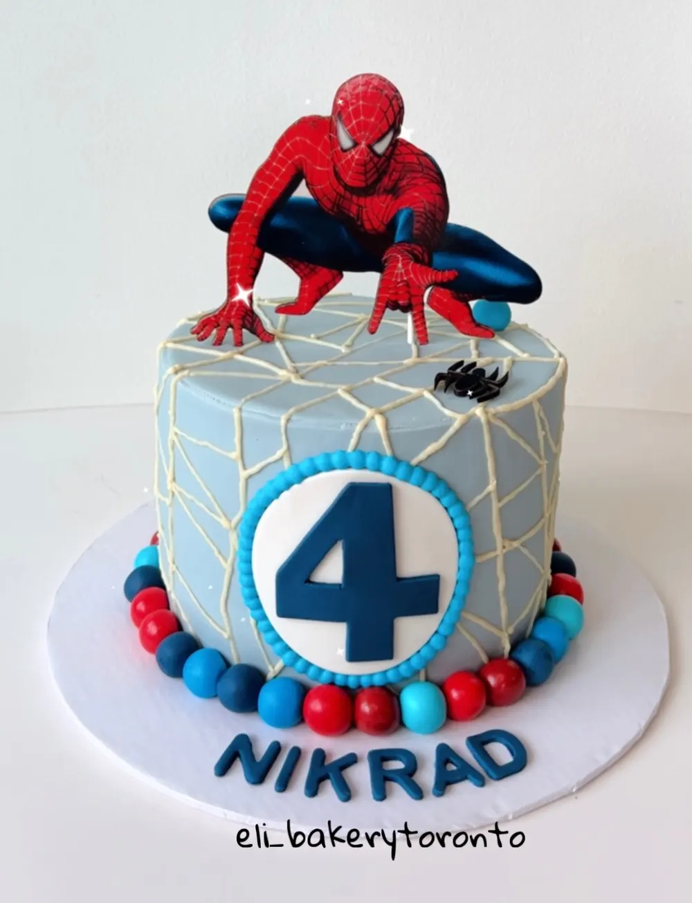 Spider-Man cake by Eli Bakery Toronto